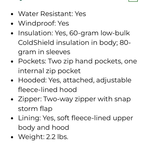 LLBean Winter Warmer Coat Petite Small - Picture 11 of 11